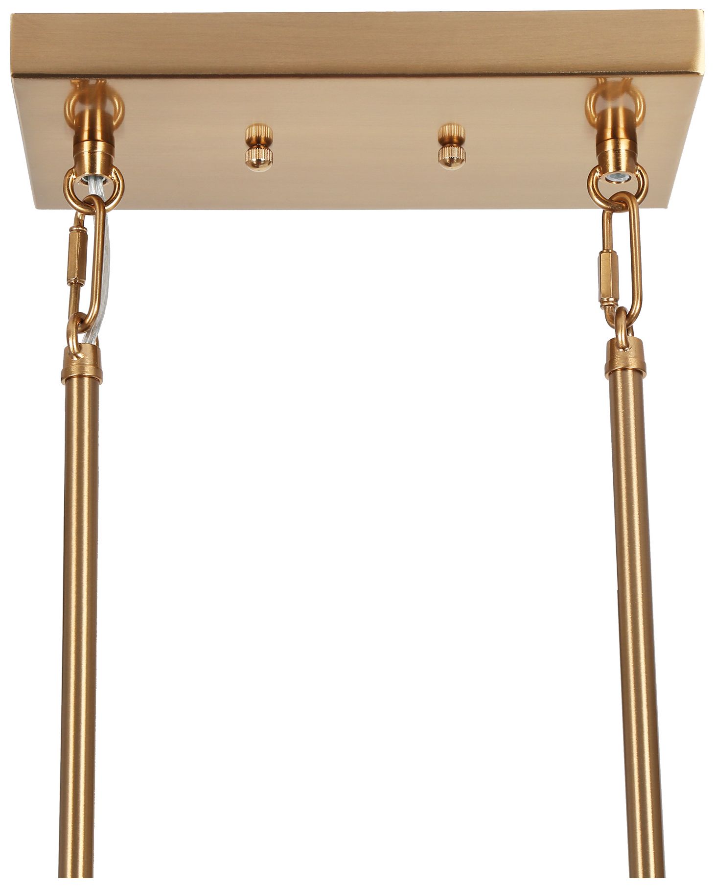 Image 4 5-Lights 35.4"W Brushed White and Electroplated Copper Chandelier more views
