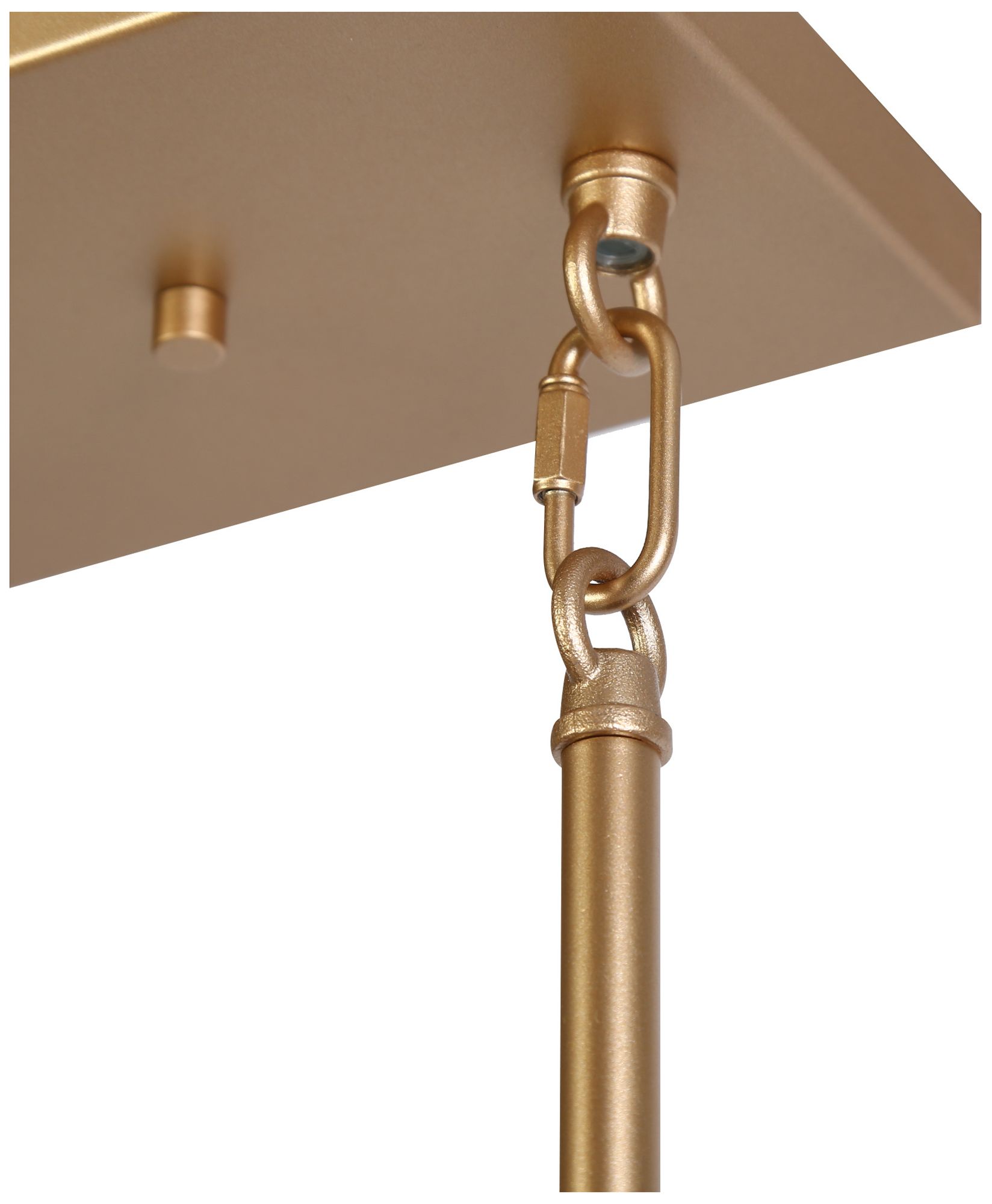 Image 4 5-Lights 41.3"W Linear Metallic Gold Chandeliers more views