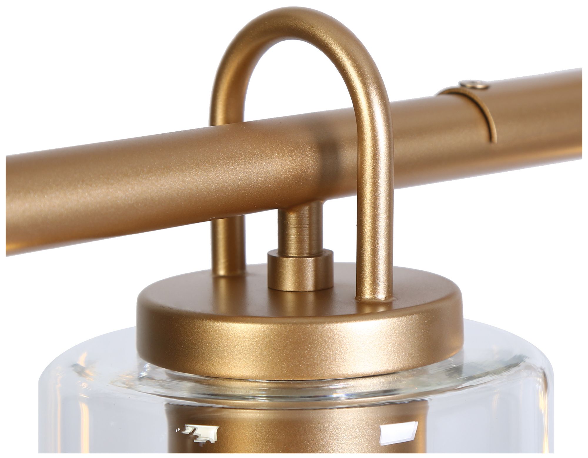 Image 5 5-Lights 41.3"W Linear Metallic Gold Chandeliers more views