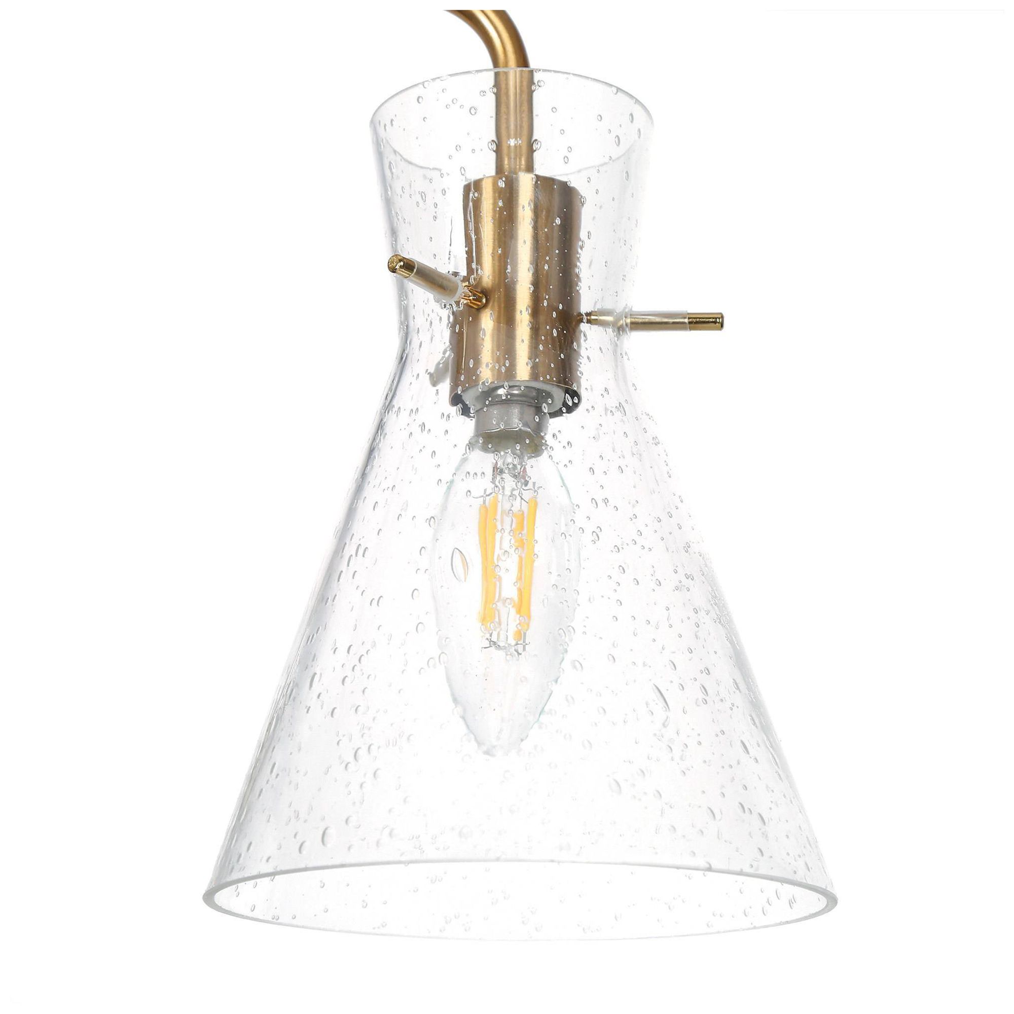 Image 5 5-Lights Modern Glam Curved Arm Ring Chandelier Electroplating Copper more views