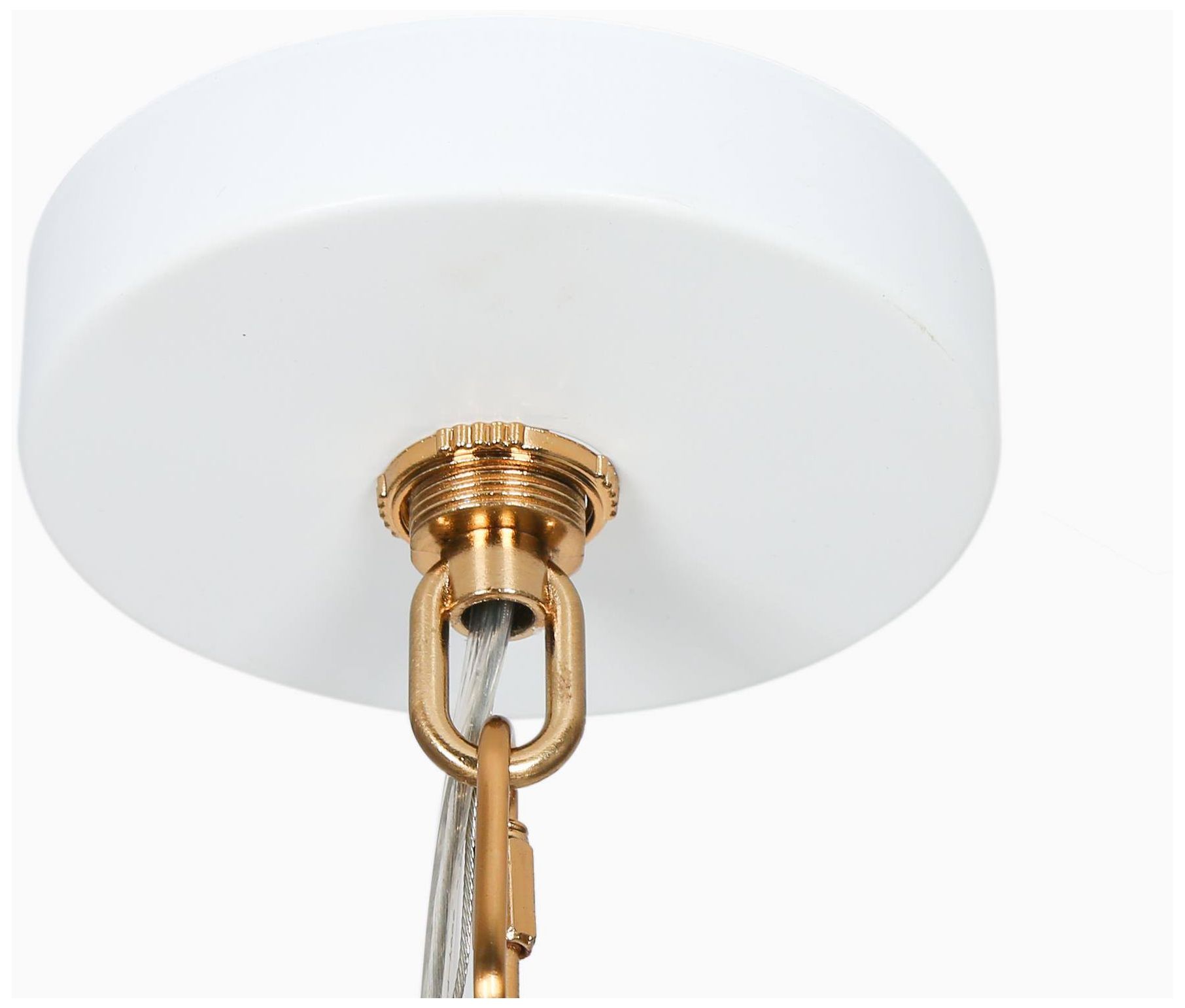 Image 7 5-Lights Modern Sputnik White Chandelier more views