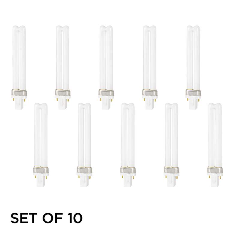 Image 1 5 Watt 2-Pin 10-Packs PL5 CFL Light Bulb
