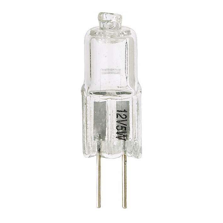 5 Watt Halogen G4 Bi-Pin 12V Low Voltage Light Bulb - #69A87