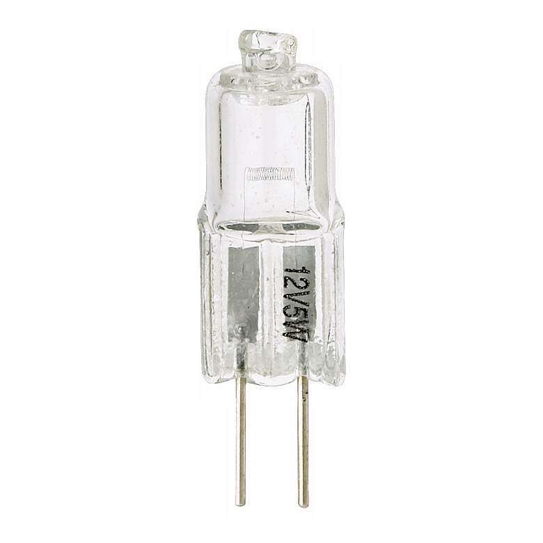 Image 1 5 Watt Halogen G4 Bi-Pin 12V Low Voltage Light Bulb