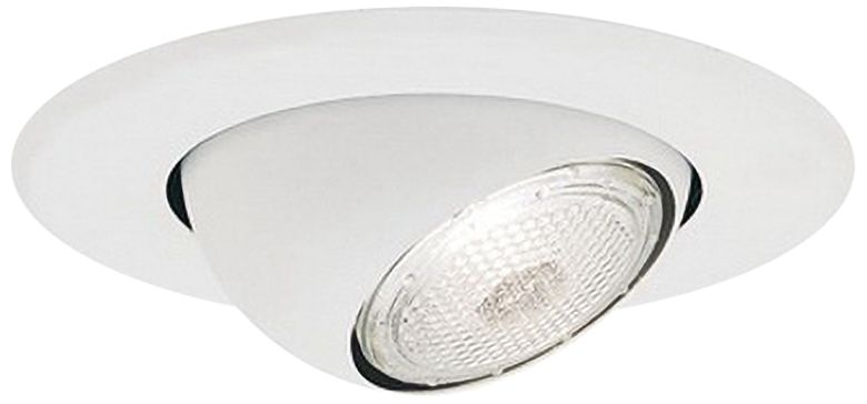 5" White Gimbal Recessed Light Eyeball Trim 81D22 Lamps Plus