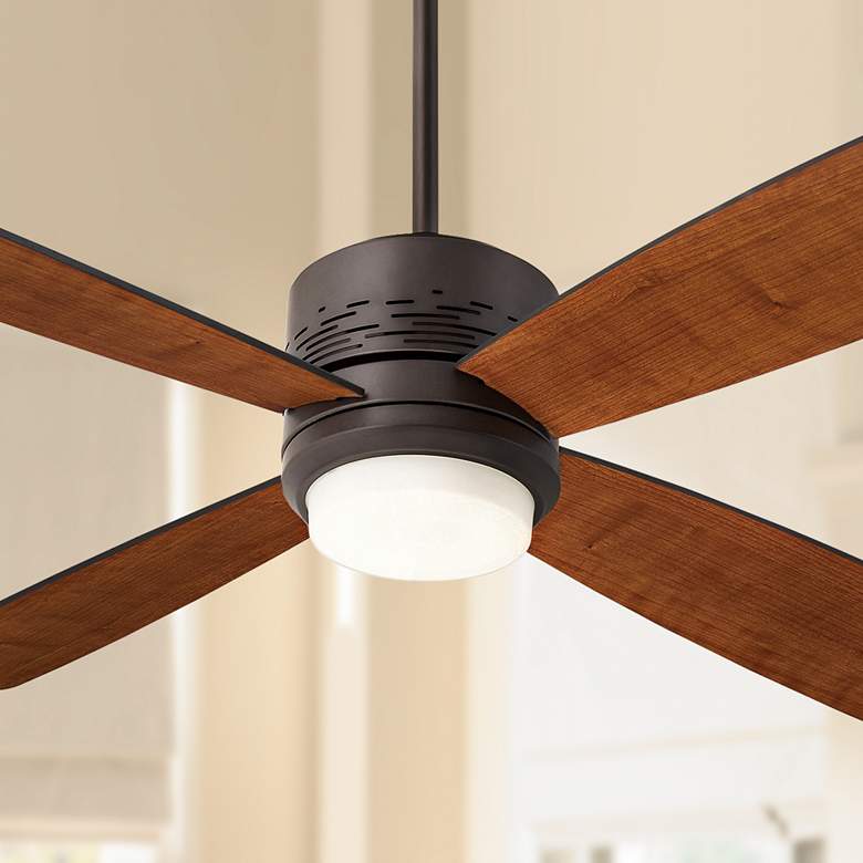 Image 1 50" Emerson Highrise Bronze Ceiling Fan with LED Downlight
