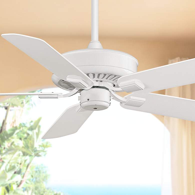 Image 1 50" Fanimation Edgewood™ White Wet Ceiling Fan