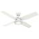 50" Hunter Mercado Fresh White Ceiling Fan with LED Light Kit