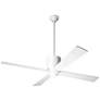 50" Lapa Gloss White Ceiling Fan with Wall Control