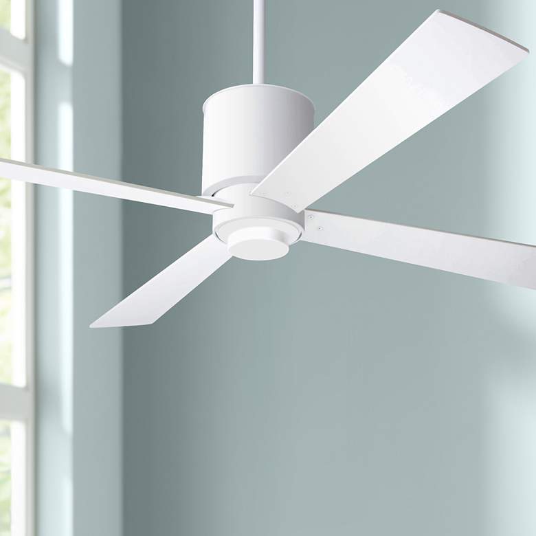 Image 1 50 inch Lapa Gloss White Ceiling Fan with Wall Control