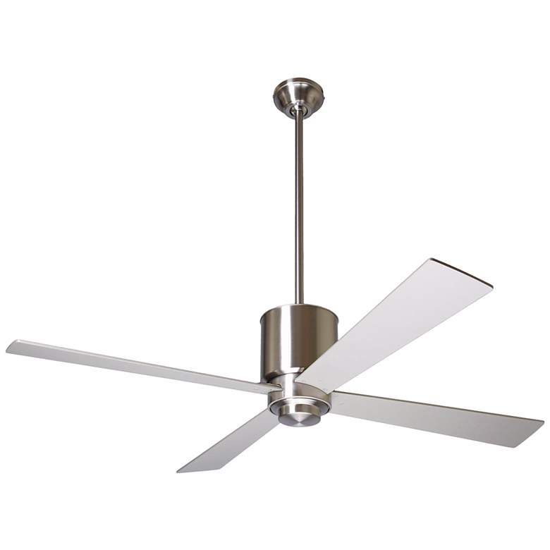 Image 2 50 inch Modern Fan Lapa Bright Nickel Ceiling Fan with Wall Control