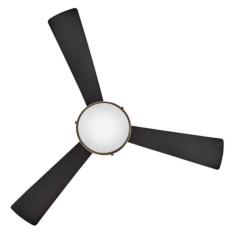 Image 5 50" Oliver Heritage Brass Ceiling Fan w/ Matte Black Blades more views