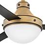 7_50" Oliver Heritage Brass Ceiling Fan w/ Matte Black Blades more views