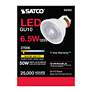 4_50 Watt Equivalent Satco White 6.5W 500L LED Dimmable Bi-Pin more views