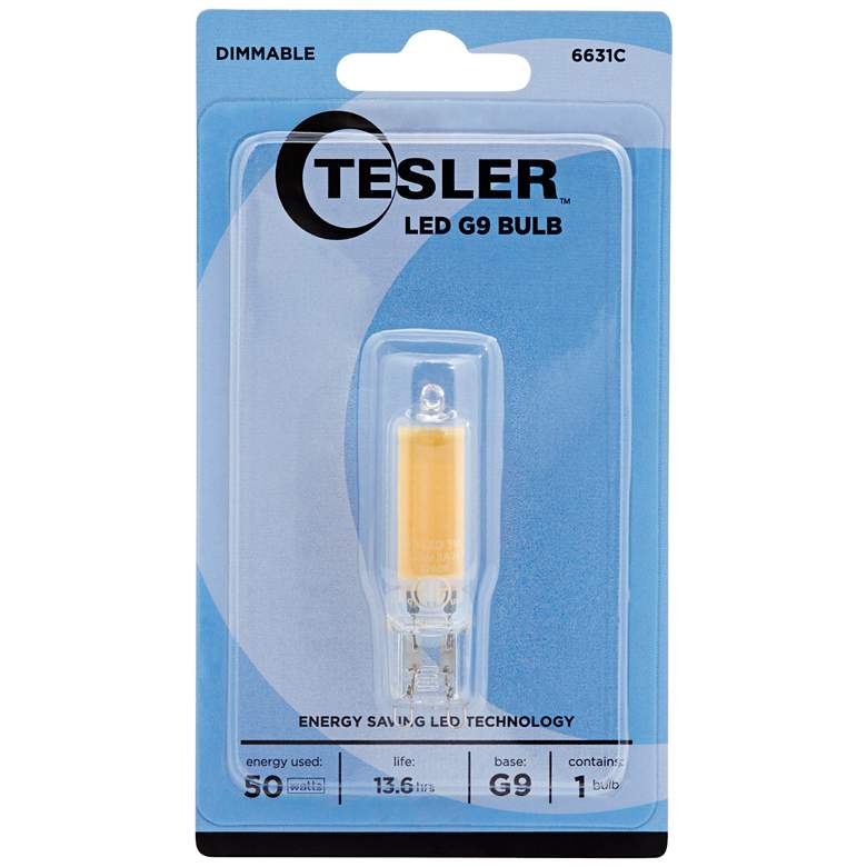 Image 2 50 Watt Equivalent Tesler Clear 5 Watt LED Dimmable G9 Bulb more views