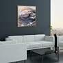 Thumbnail1 of Tornado 36" Square Textured Metallic Framed Canvas Wall Art in scene