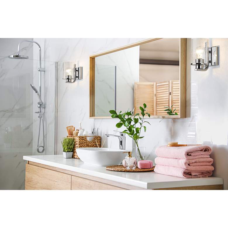 Image 1 Beckett by Z-Lite Chrome 1 Light Wall Sconce in scene