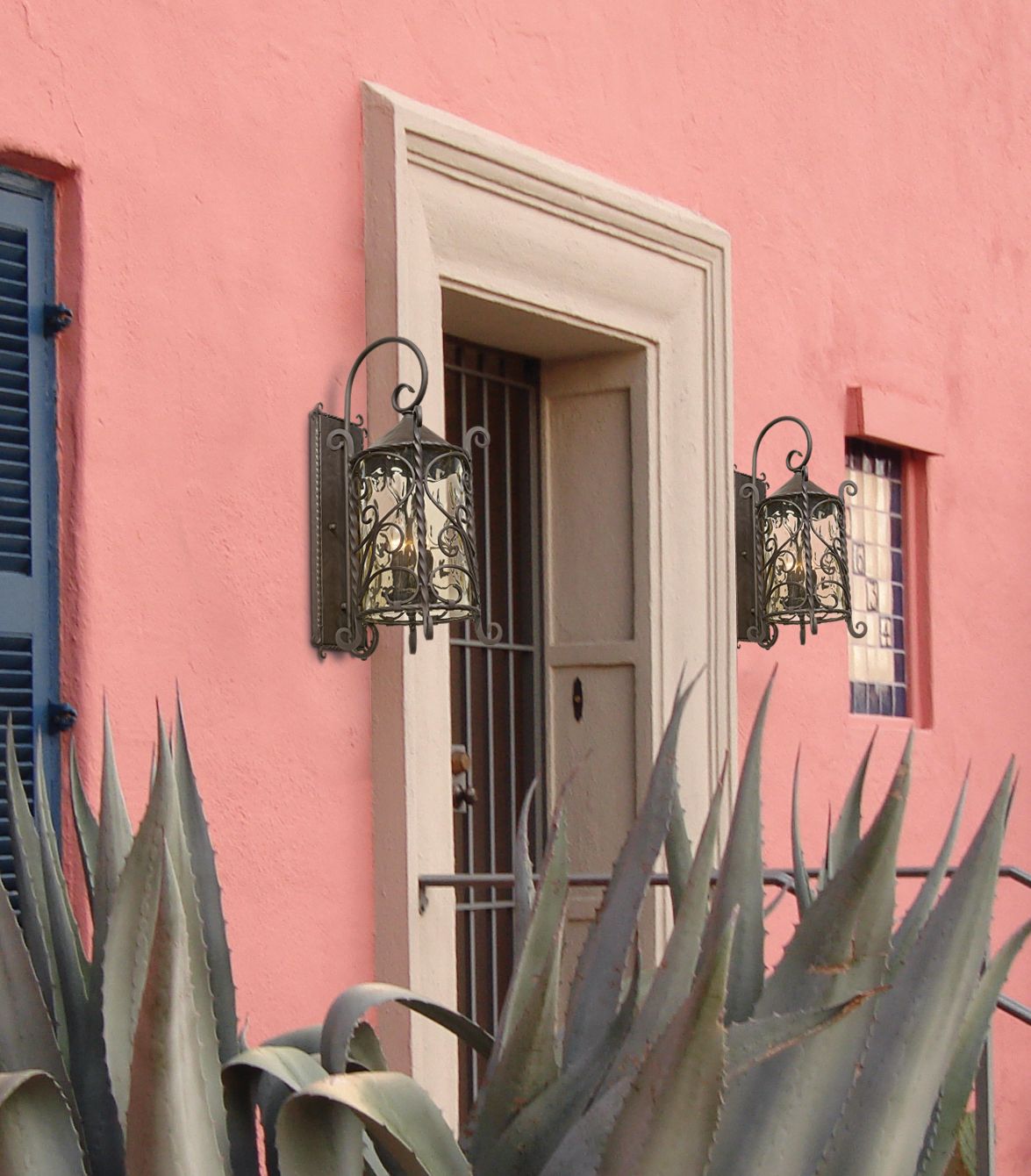 Casa Seville 23 3/4" High Iron Scroll Traditional Outdoor Wall Light