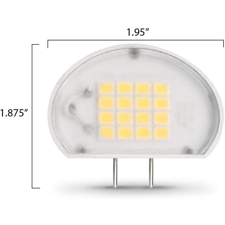 Image 4 50W Equivalent 4.5W LED Dimmable Bi-Pin G8 Puck Light Bulb more views