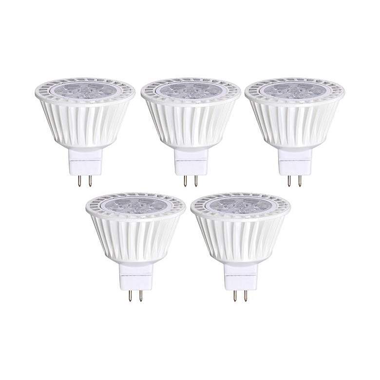 Image 1 50W Equivalent Bioluz 7W LED Dimmable MR16 Bulb 5-Pack