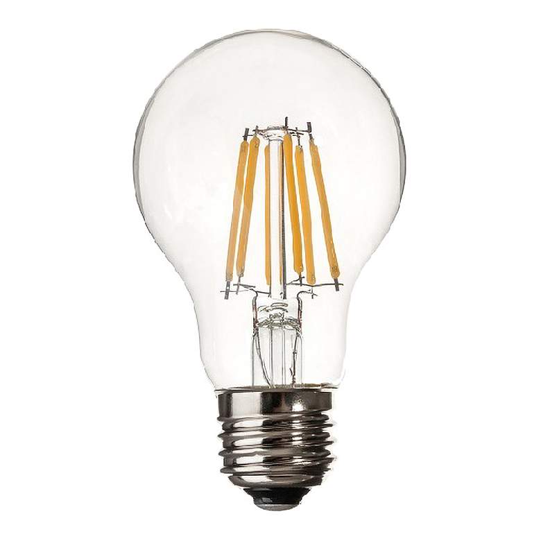 Image 1 50W Equivalent Frosted 6W Filament LED Dimmable A19 Bulb