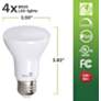 50W Equivalent Frosted 7W 3000K LED Dimmable Standard 4-Pack