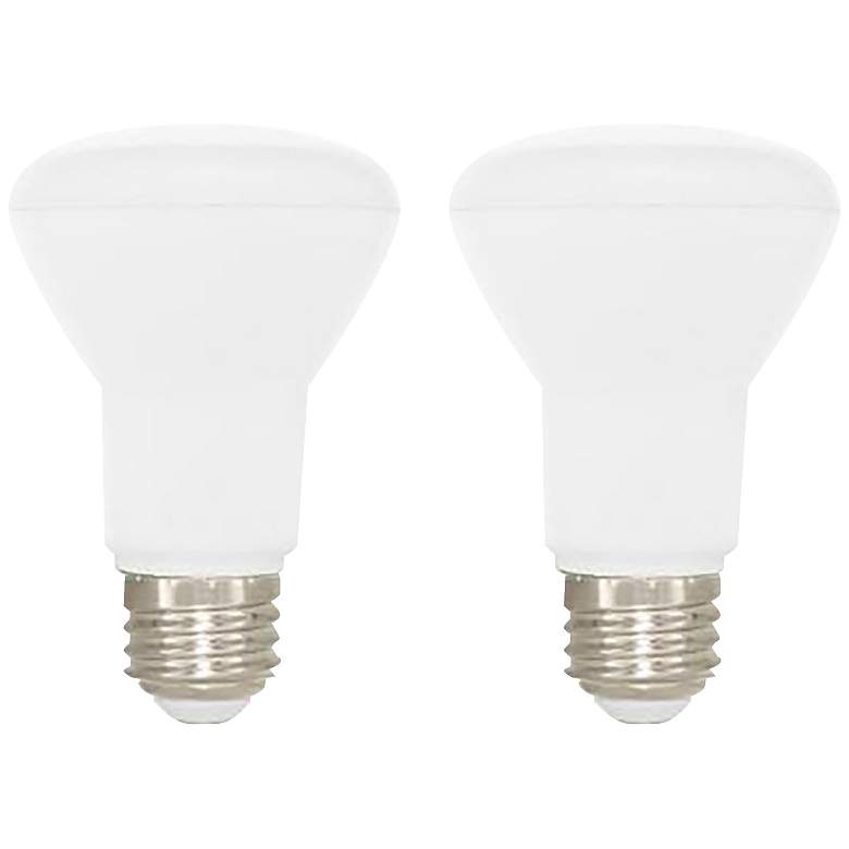 Image 1 50W Equivalent Frosted 7W LED Dimmable Standard BR20 2-Pack