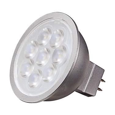 50W Equivalent Satco Gray 6.5W LED 3000K 450L Dimmable GU5.3