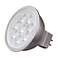 50W Equivalent Satco Gray 6.5W LED 3000K 450L Dimmable GU5.3