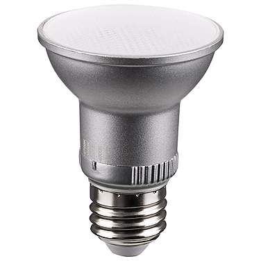 50W Equivalent Satco Silver 5.5W LED Dimmable Standard Bulb