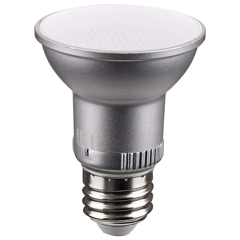 Image 1 50W Equivalent Satco Silver 5.5W LED Dimmable Standard Bulb