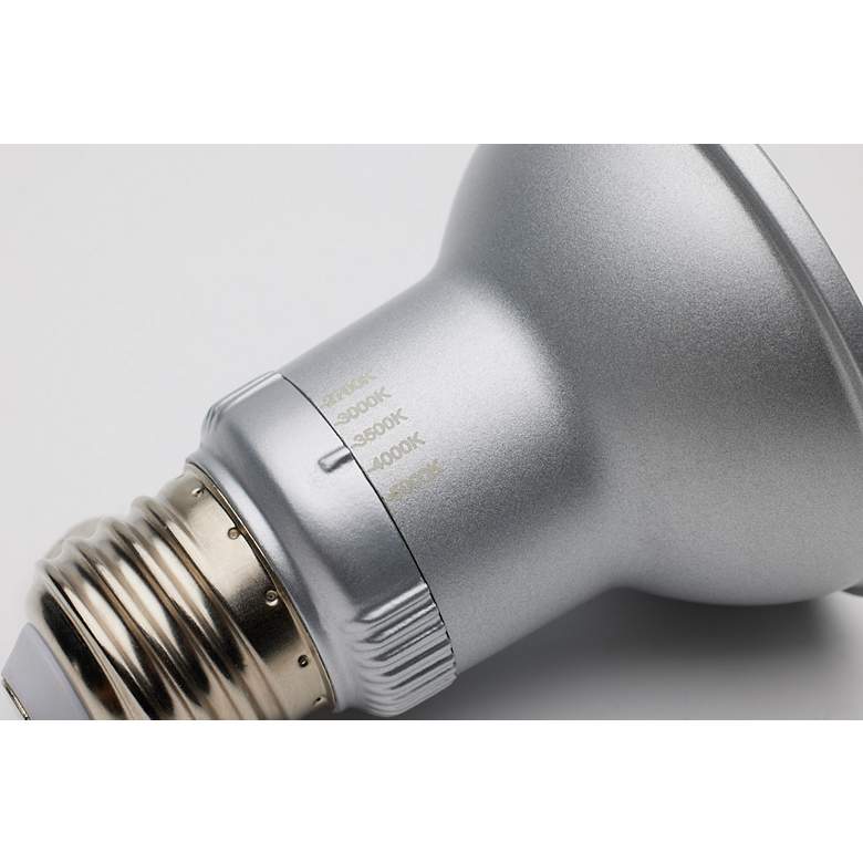 Image 2 50W Equivalent Satco Silver 5.5W LED Dimmable Standard Bulb more views