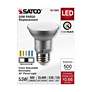 3_50W Equivalent Satco Silver 5.5W LED Dimmable Standard Bulb more views