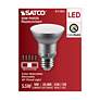 4_50W Equivalent Satco Silver 5.5W LED Dimmable Standard Bulb more views
