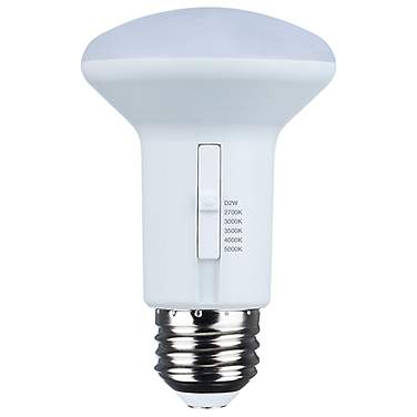 50W Equivalent Satco White 5.8W LED Dimmable Standard Bulb