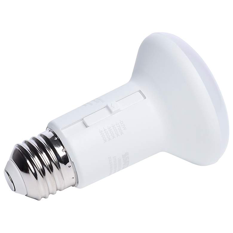 Image 2 50W Equivalent Satco White 5.8W LED Dimmable Standard Bulb more views