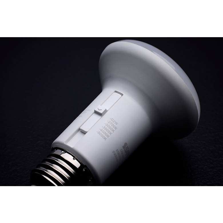 Image 3 50W Equivalent Satco White 5.8W LED Dimmable Standard Bulb more views