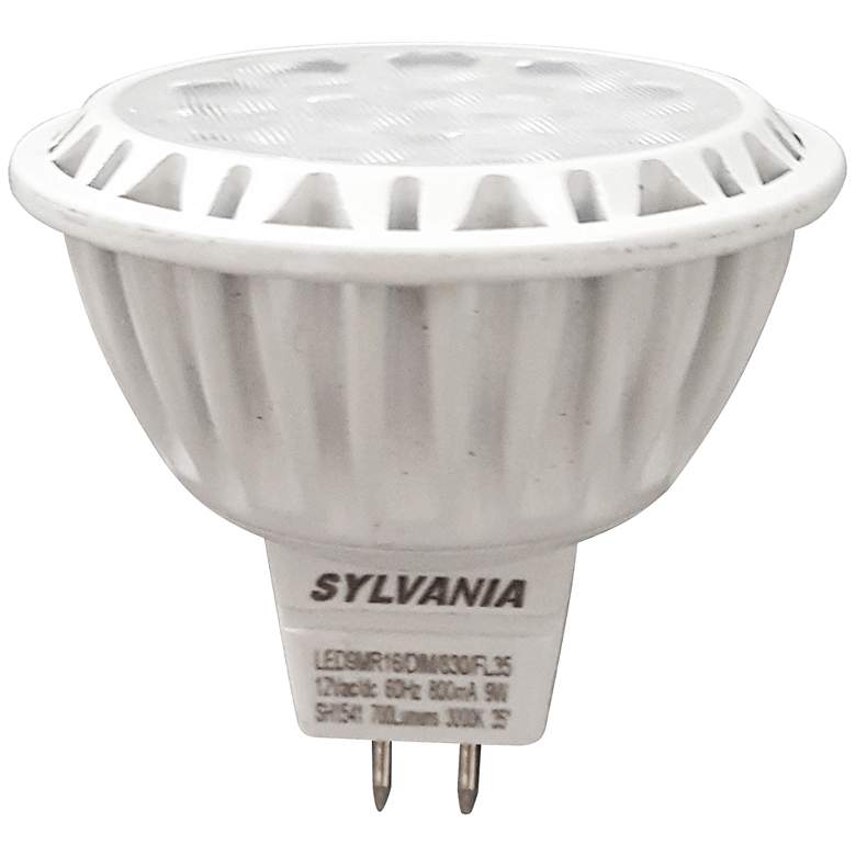 Image 1 50W Equivalent Sylvania Frosted 9W LED Dimmable GU5.3 MR16