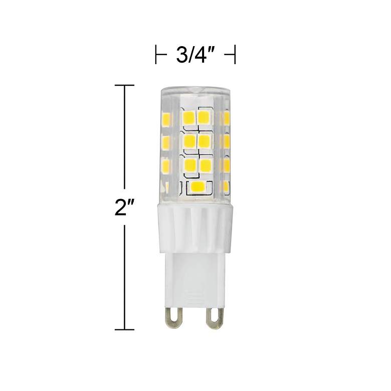 Image 3 50W Equivalent Tesler 5W 5000K LED Dimmable G9 Bulb 4-Pack more views