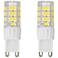 50W Equivalent Tesler 5W LED Dimmable G9 Base Bulb 2-Pack