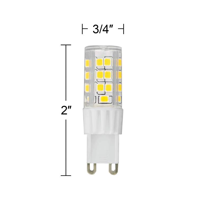Image 2 50W Equivalent Tesler 5W LED Dimmable G9 Base Bulb 2-Pack more views