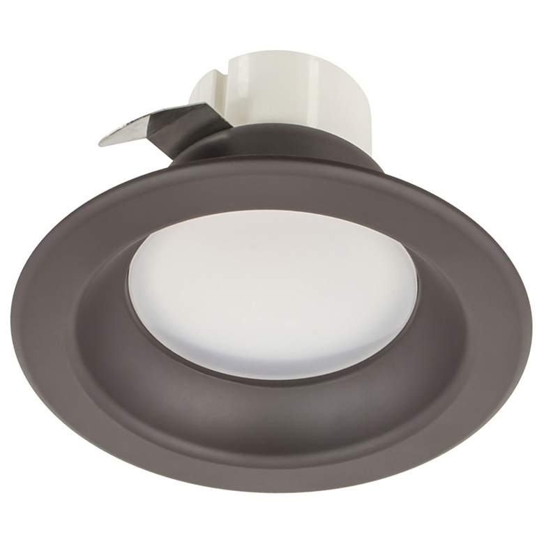 Image 1 50W Replacement 3" Dark Bronze 8W LED Remodel Recessed Trim