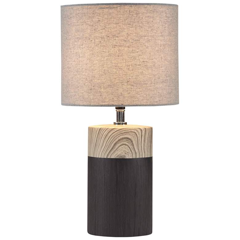 Image 1 510 Design Black Nicolo Textured Ceramic Table Lamp