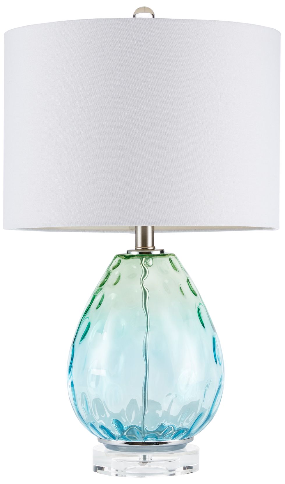 Image 2 510 Design Blue Borel Ombre Glass Table Lamp