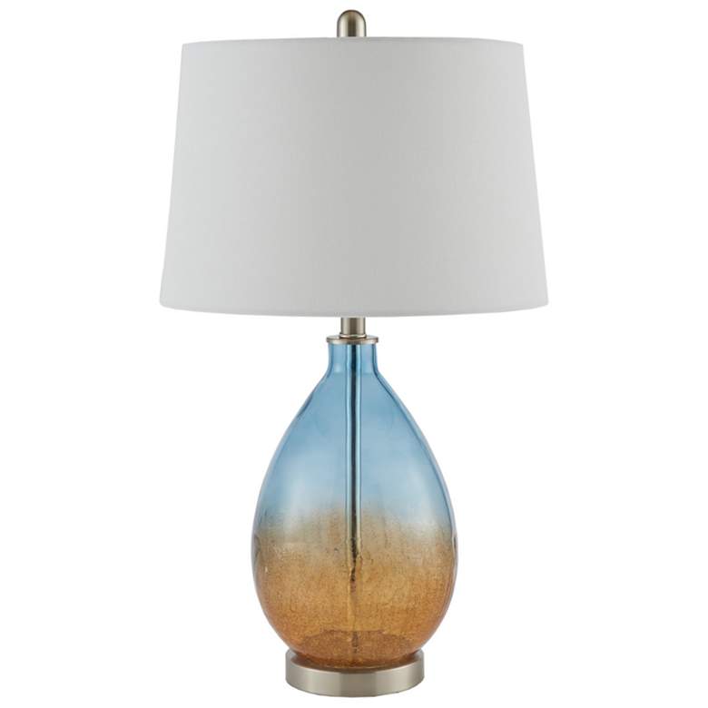 Image 1 510 Design Blue Cortina Ombre Glass Table Lamp, Set of 2