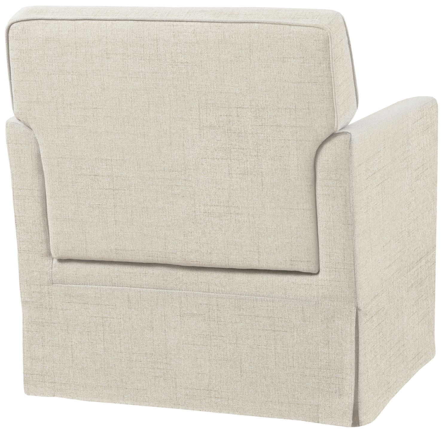 Image 4 510 Design Cream Paula Slipcover Accent Armchair more views