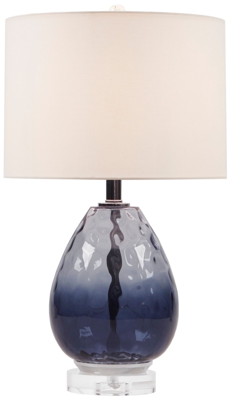 Image 4 510 Design Dark Blue Borel Ombre Glass Table Lamp more views
