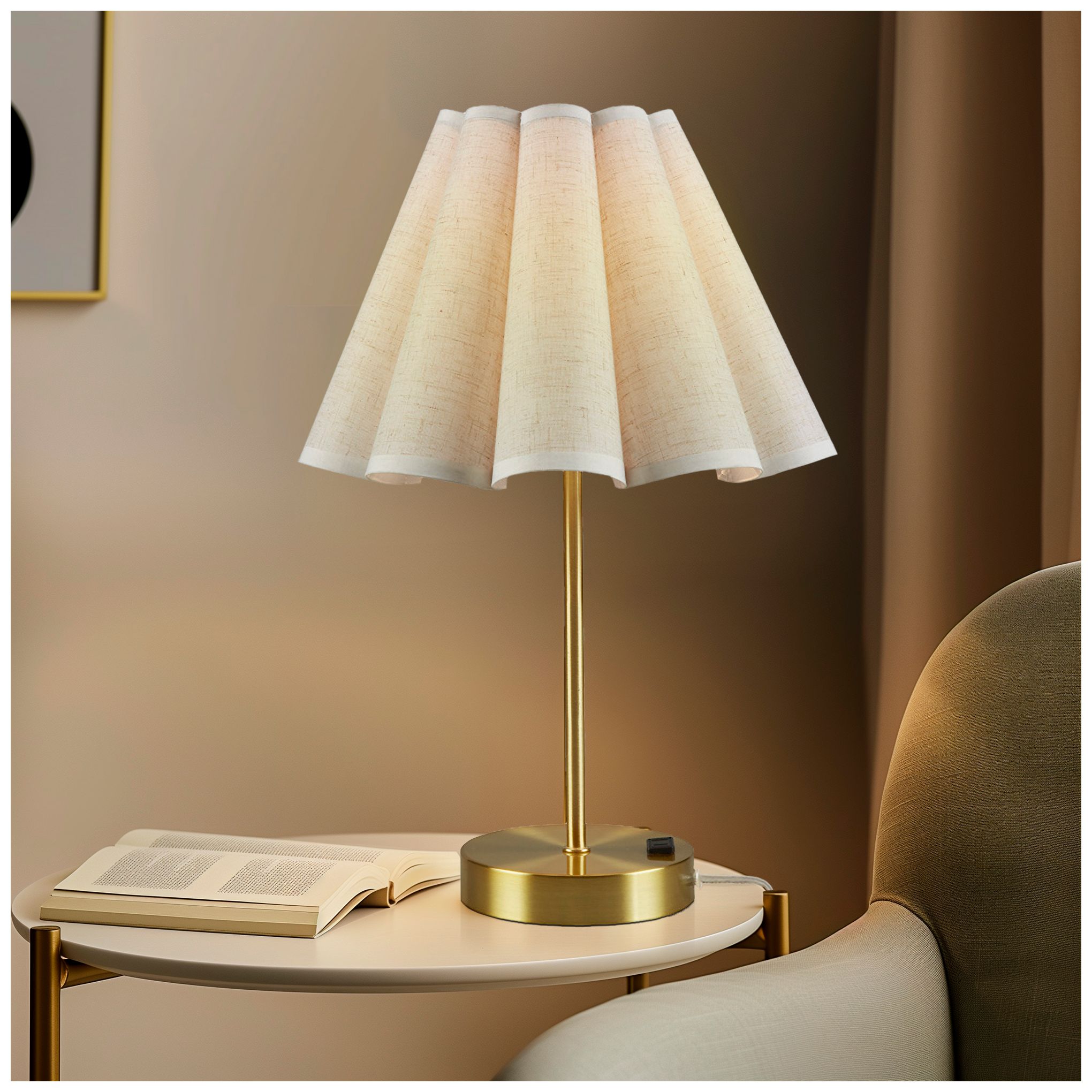 Image 4 510 Design Gold Chique Tap Control and Dimmable Accent Table Lamp more views