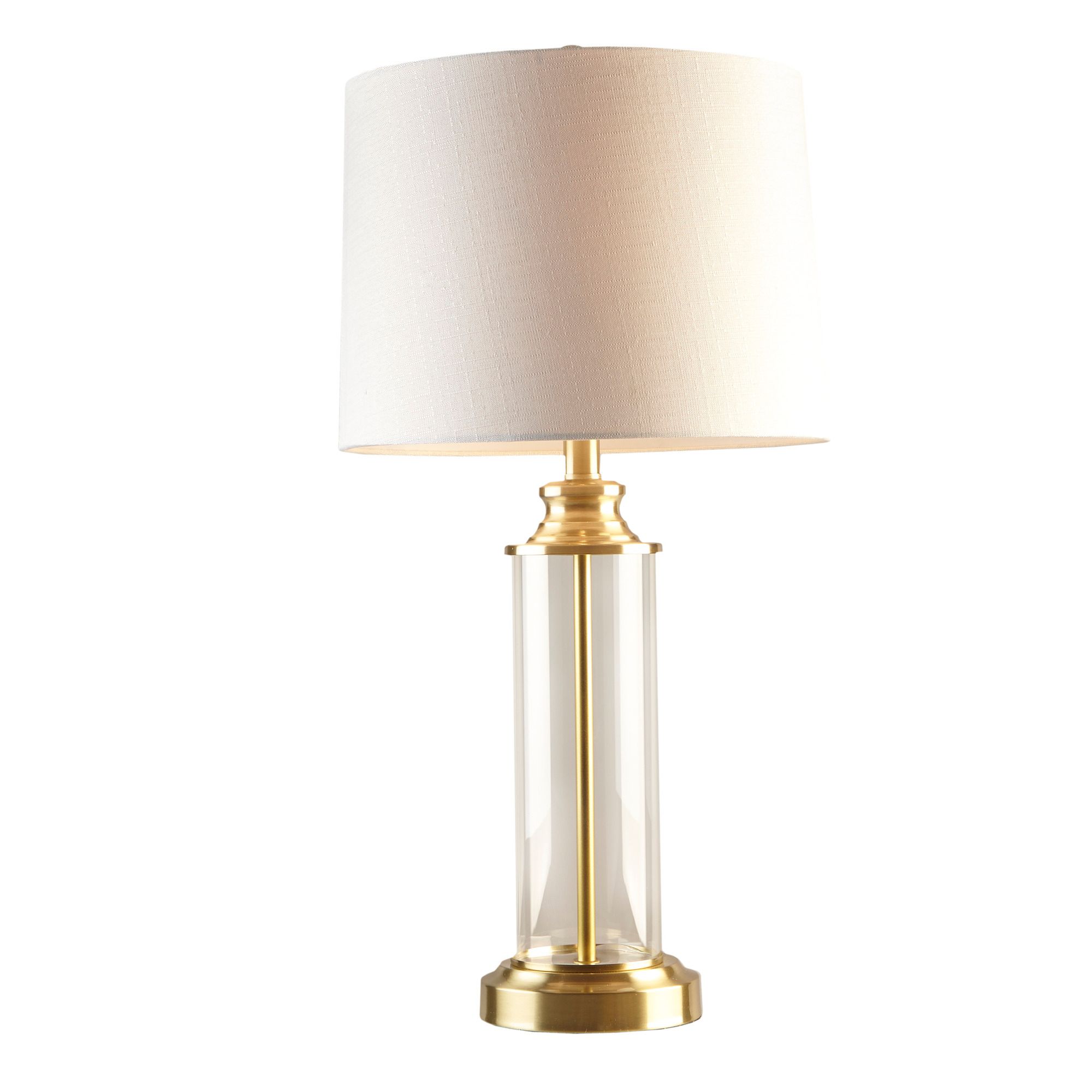 Image 6 510 Design Gold Clarity Glass Cylinder Table Lamp Set of 2 more views
