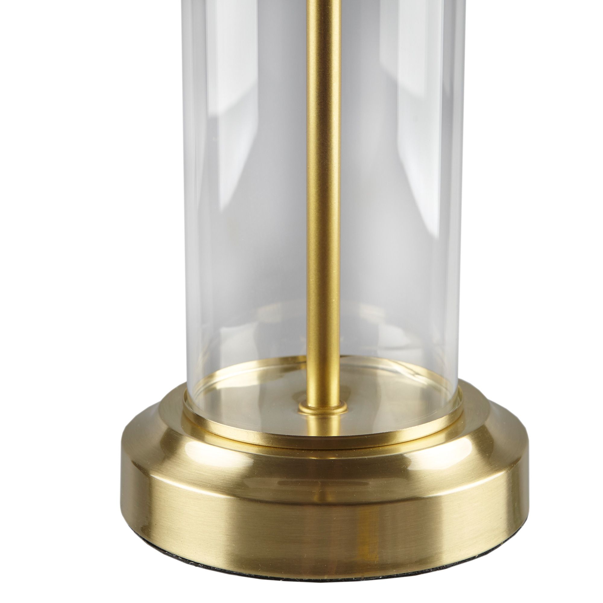 510 Design Gold Clarity Glass Cylinder Table Lamp Set of 2